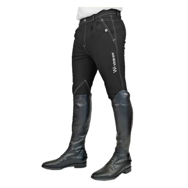 John Whitaker Blackshaw Men's Self Seat Breeches - Black