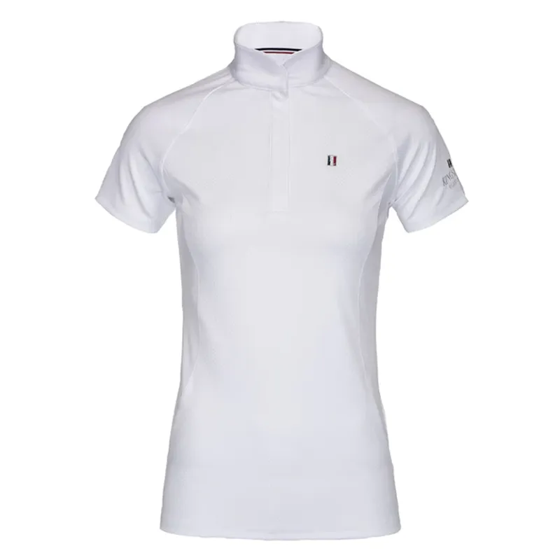 Kingsland Classic Ladies Short Sleeve Show Shirt - White