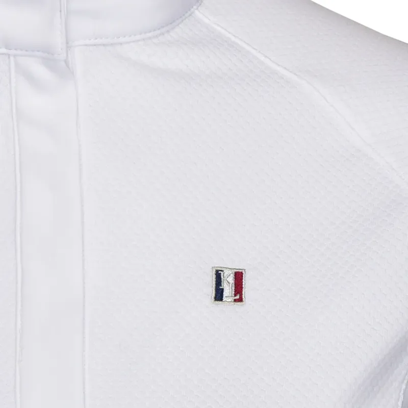 Kingsland Classic Girls Short Sleeve Show Shirt - White-2