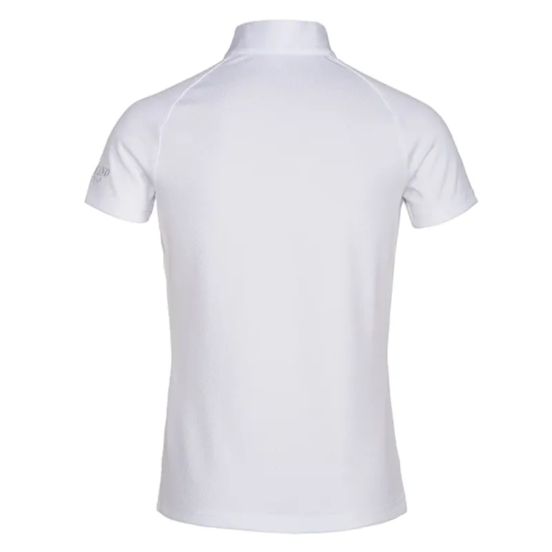 Kingsland Classic Girls Short Sleeve Show Shirt - White-1