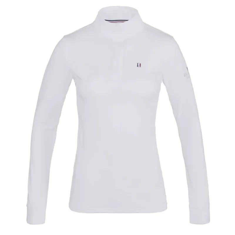 Kingsland Classic Ladies Long Sleeve Show Shirt - White