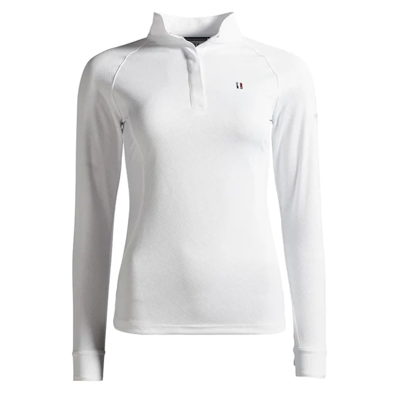 Kingsland Classic Ladies Long Sleeve Show Shirt - White