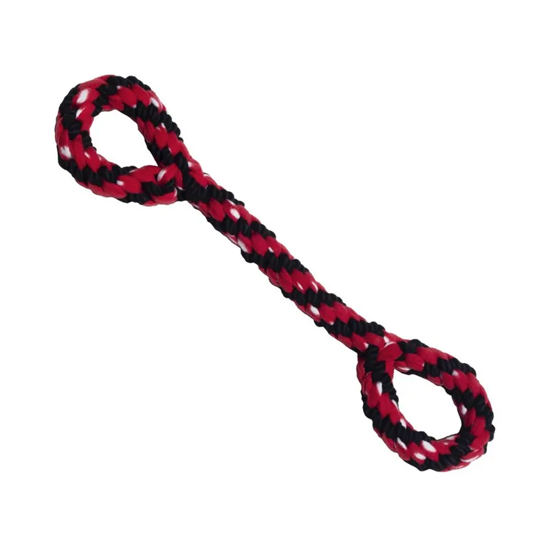 KONG Signature Rope Double Tug Dog Toy 22 - Black/Red
