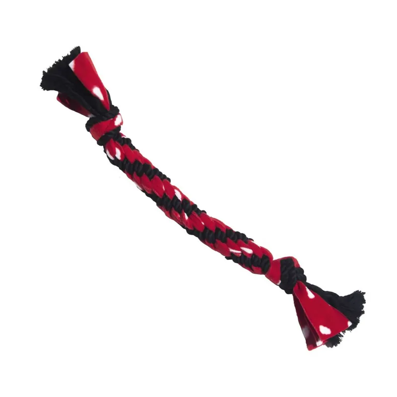 KONG Signature Rope Dual Knot 20' Dog Toy - Black/Red