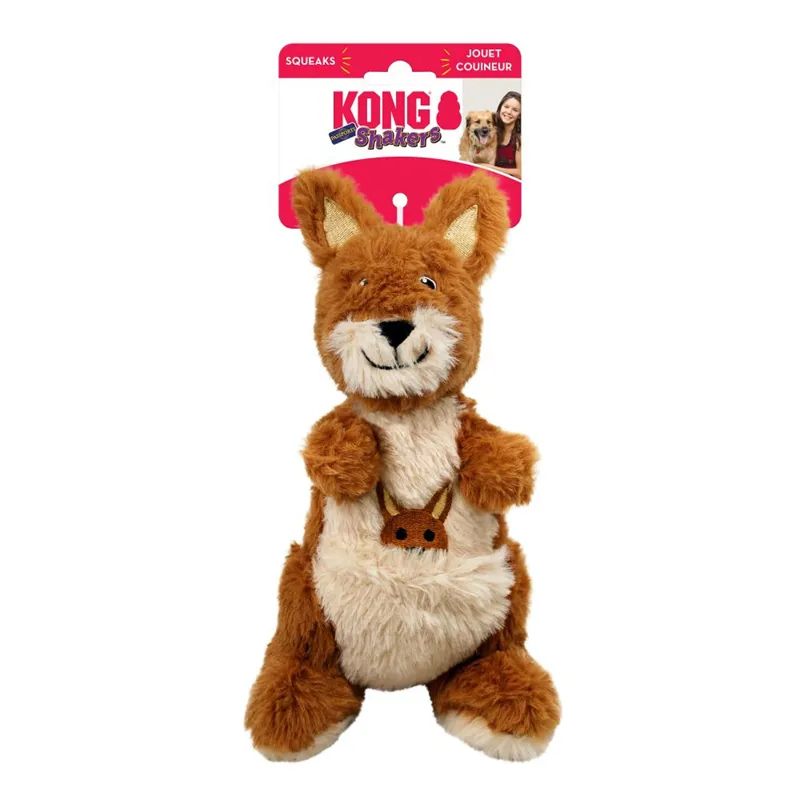 KONG Shakers Passports Medium Kangaroo Toy