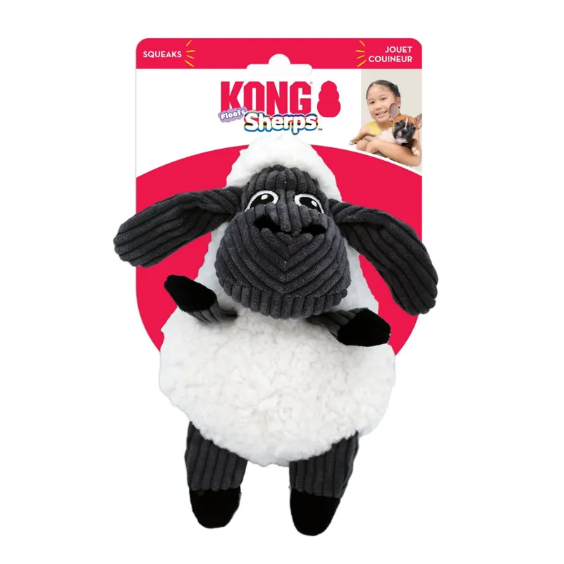 KONG Sherps Floofs Sheep Dog Toy - Medium
