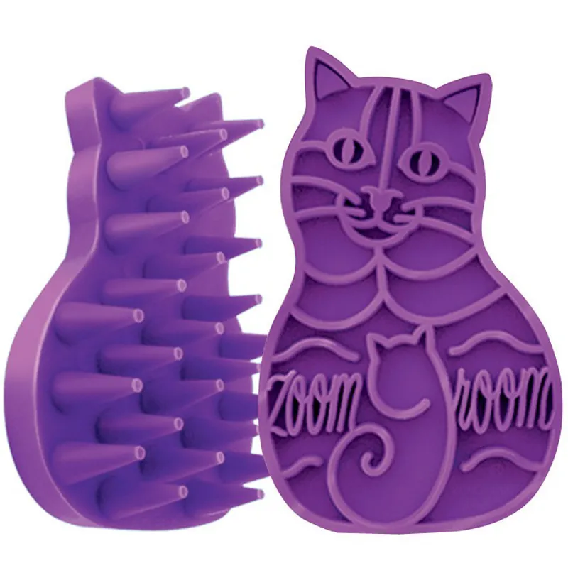KONG Cat ZoomGroom Cat Brush - Purple