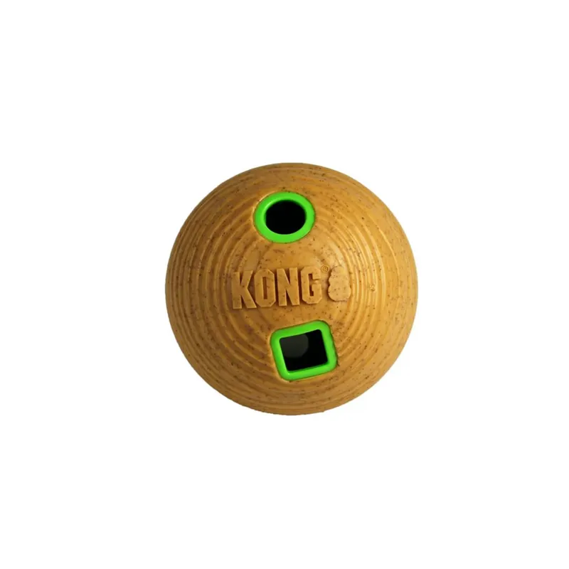 KONG Bamboo Feeder Ball Dog Toy - Medium