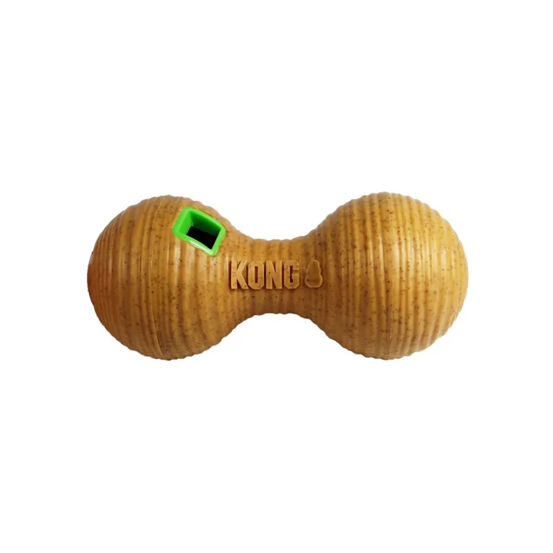KONG Bamboo Feeder Dumbbell Dog Toy - Medium