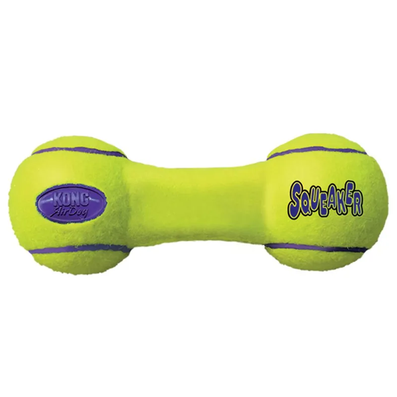 KONG AirDog Small Dumbbell in Yellow