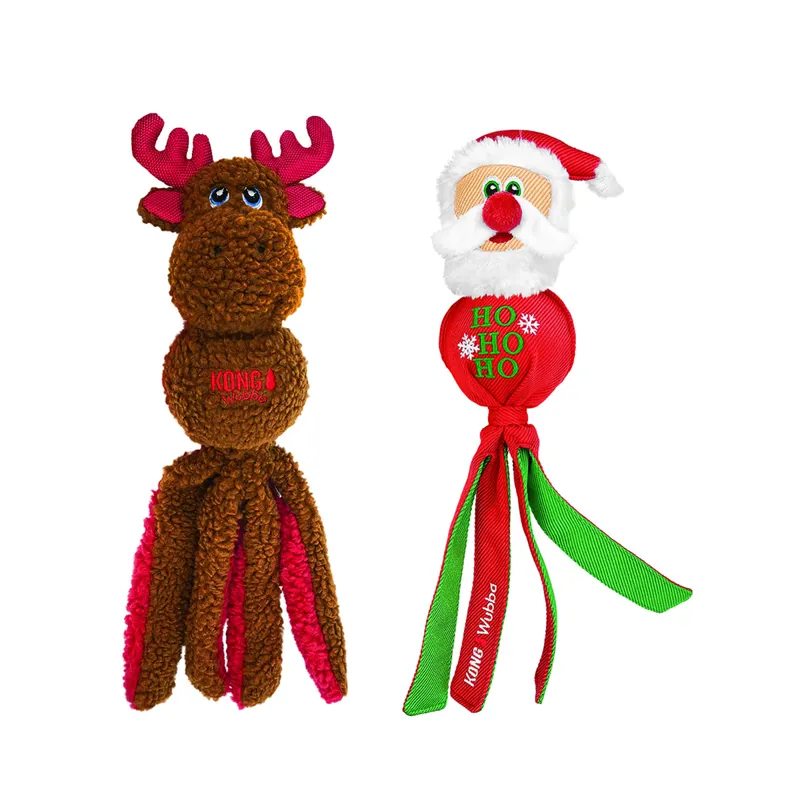 KONG Holiday Wubba Santa/Reindeer Assorted Styles - Large