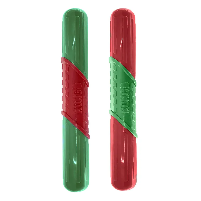 KONG Holiday CoreStrength Rattlez Stick Dog Toy Large - Assorted Colours 