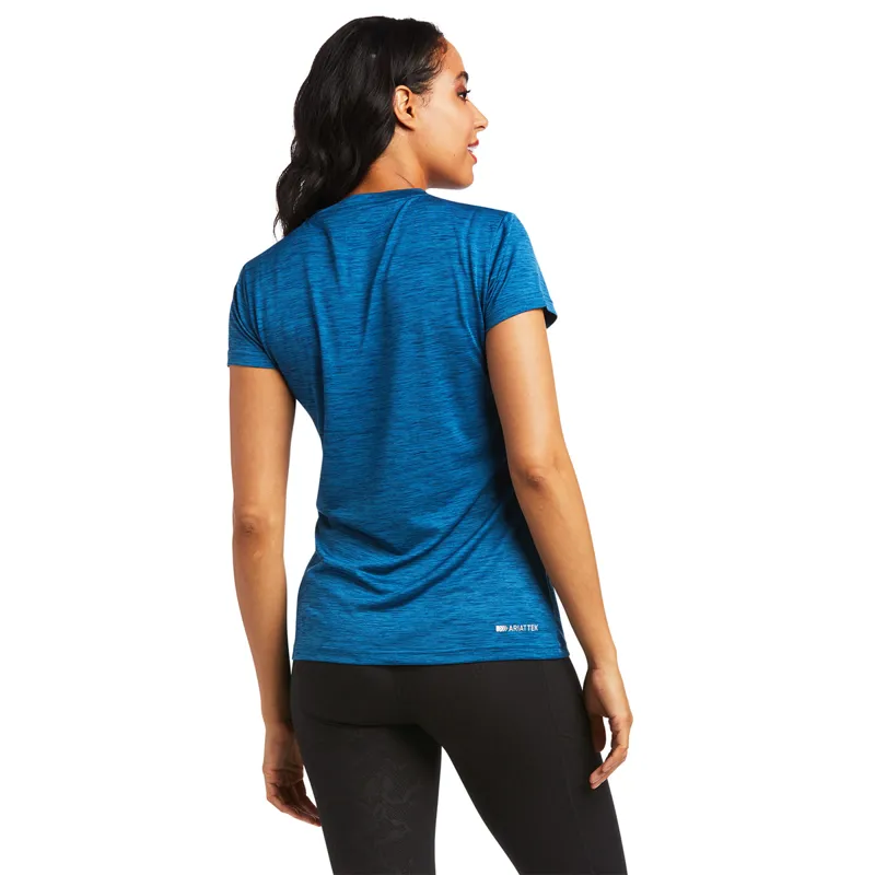 Ariat Women's Laguna SS Top - Blue Opal-1
