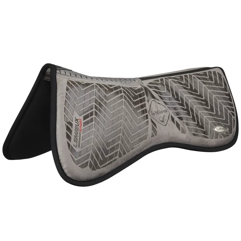 LeMieux Sports Grip Memory Foam Half Pad - Grey