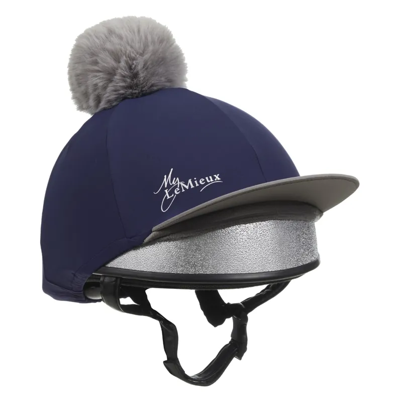 LeMieux Pom Pom Hat Silk - Navy