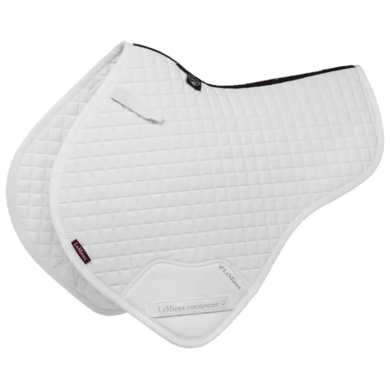 LeMieux Cotton Close Contact Half Square - White - Large