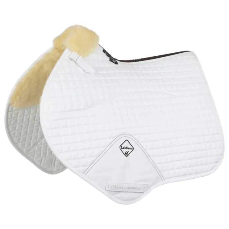 LeMieux Merino+ Close Contact Square Half Lined - White