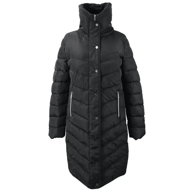 Coldstream Kimmerston Long Quilted Coat - Charcoal