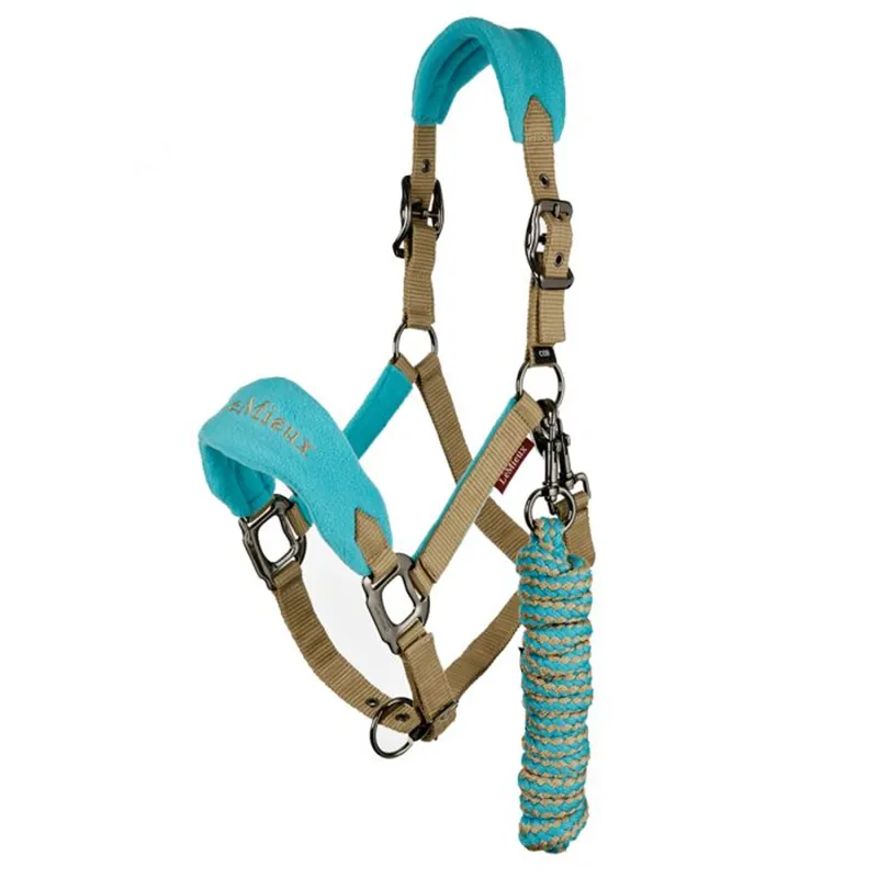 LeMieux Vogue Fleece Headcollar And Rope - Azure 