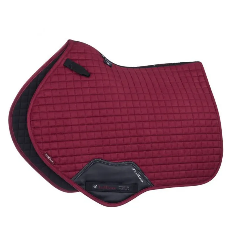 LeMieux Suede Close Contact Square - Mulberry