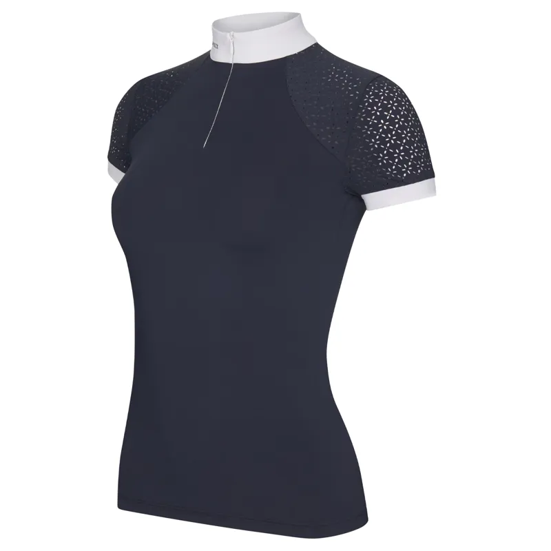 LeMieux Olivia Show Shirt Short Sleeve - Navy -1