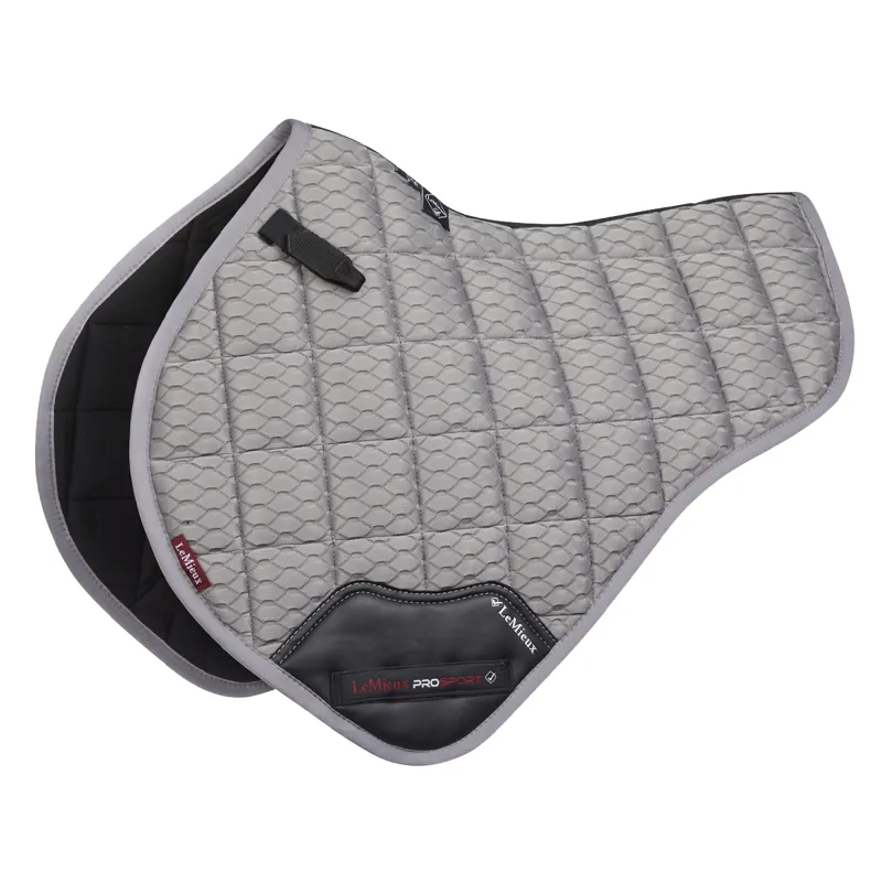 LeMieux Carbon Mesh Close Contact Half Square - Grey