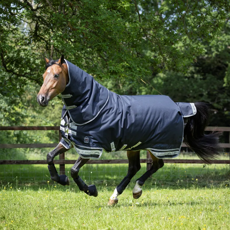 LeMieux Arika Storm-Tek 100g Detachable Neck Turnout Rug - Navy
