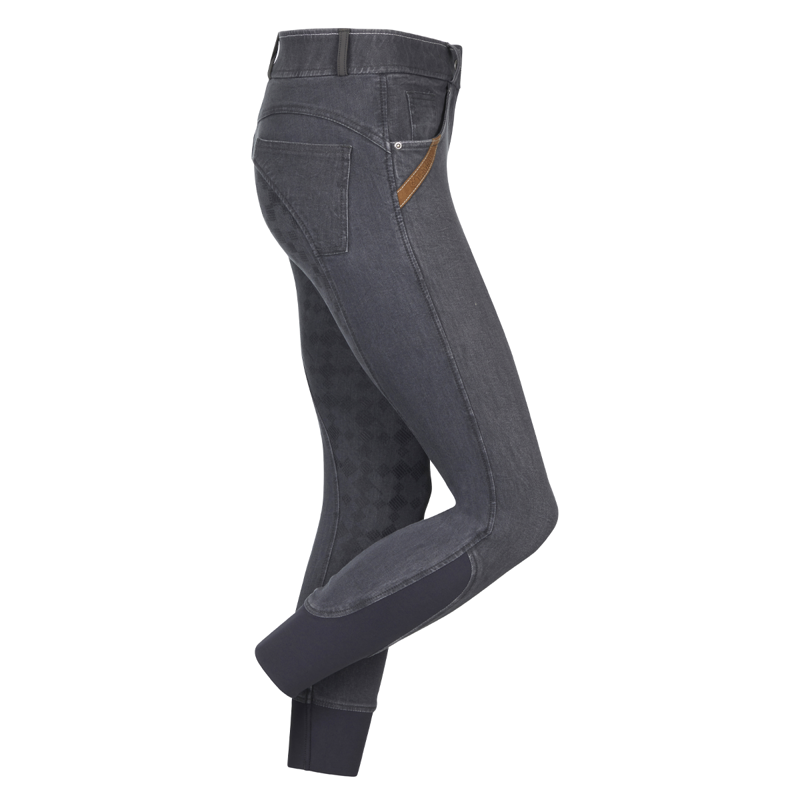 My LeMieux Denim Breeches - Carbon Grey -1