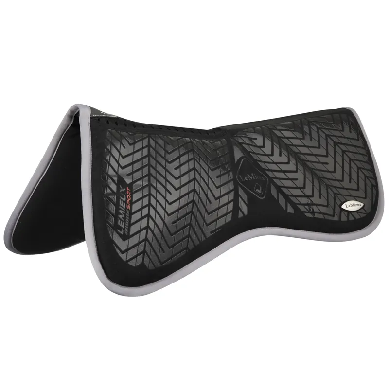 LeMieux Sports Grip Memory Foam Half Pad Black