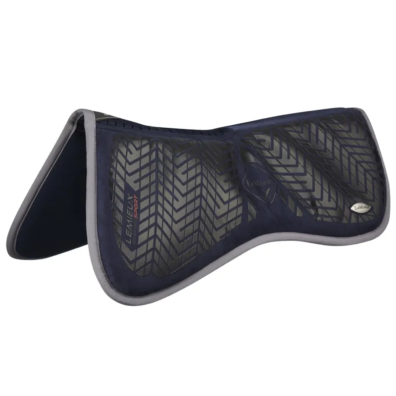 LeMieux Sports Grip Memory Foam Half Pad - Navy