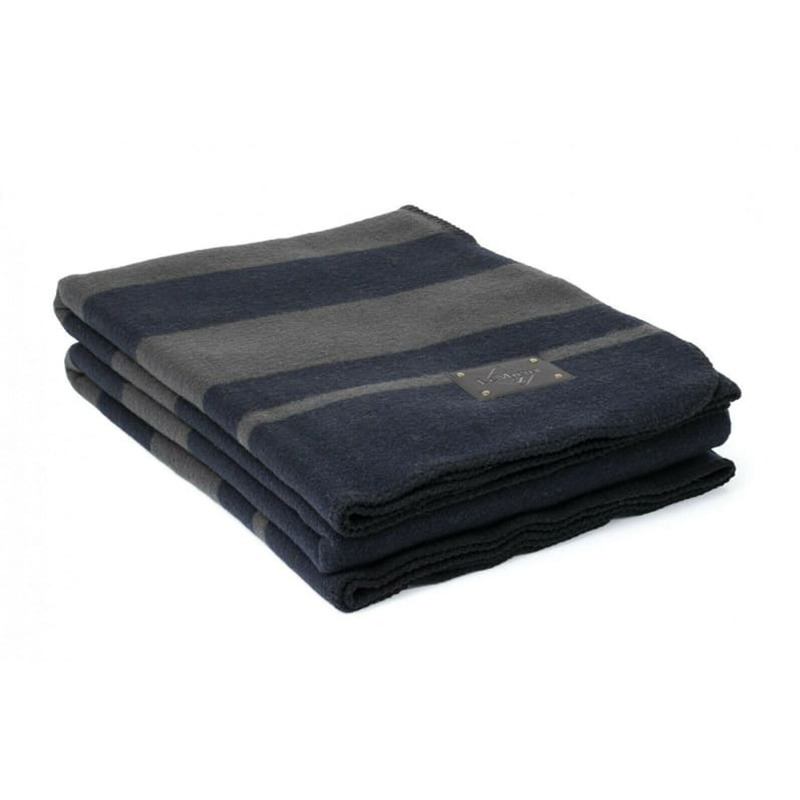 LeMieux Wool Blanket - Grey/Navy -1