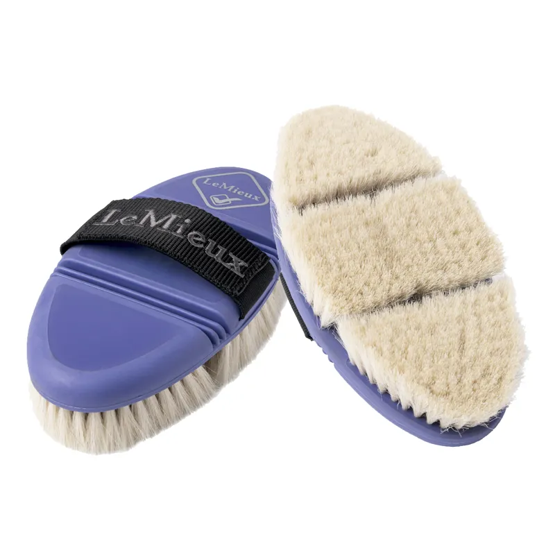 LeMieux Flexi Goats Hair Body Brush - Bluebell