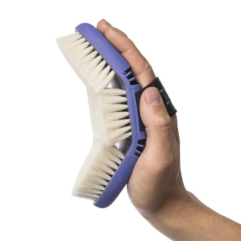 LeMieux Flexi Goats Hair Body Brush - Bluebell-1