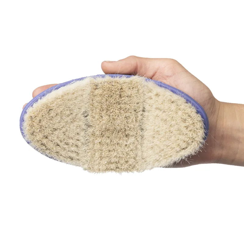 LeMieux Flexi Goats Hair Body Brush - Bluebell-2