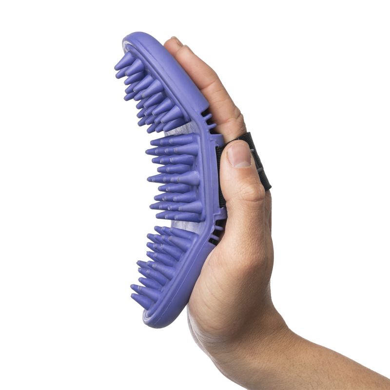 LeMieux Flexi Massage Brush - Bluebell -1