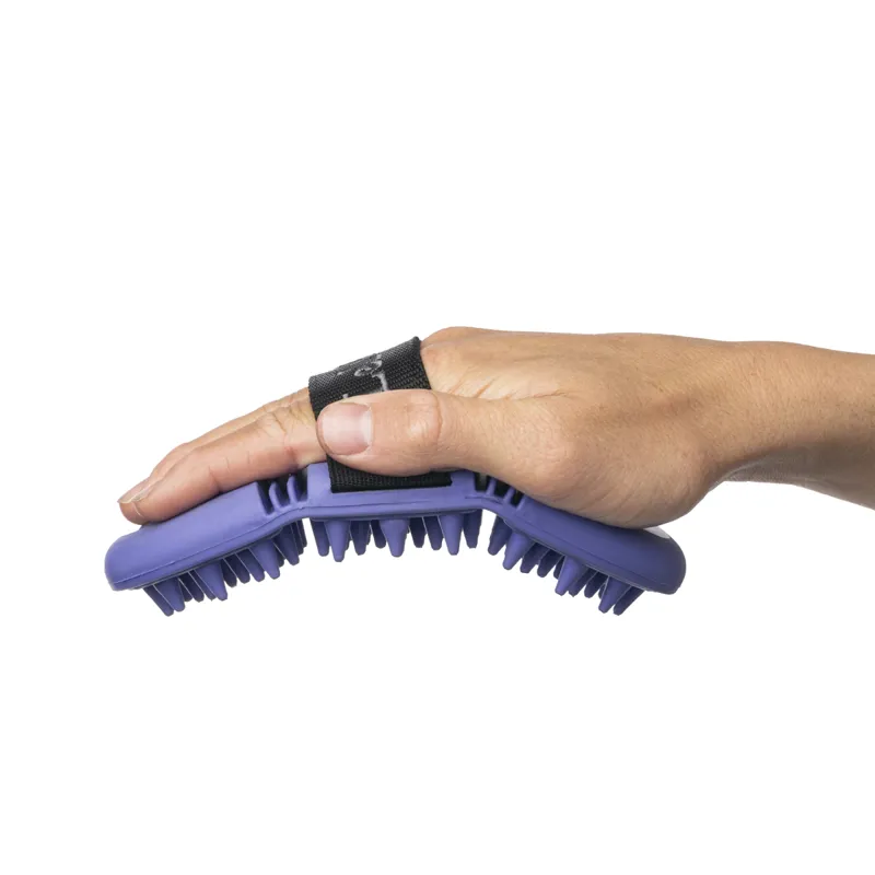 LeMieux Flexi Massage Brush - Bluebell -2