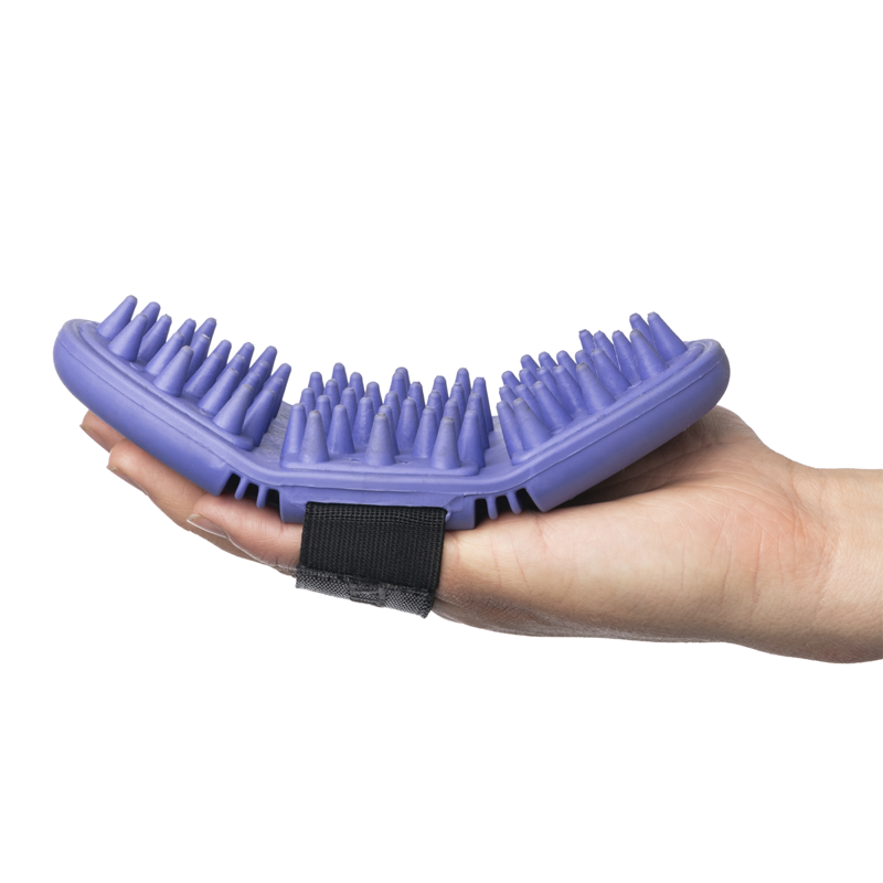 LeMieux Flexi Massage Brush - Bluebell -4