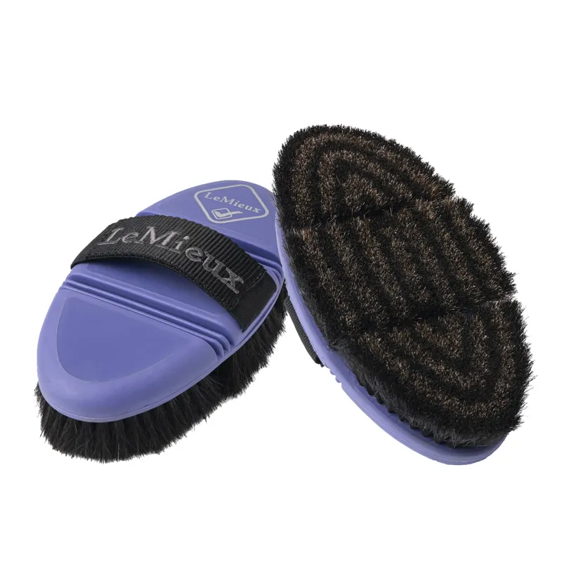 LeMieux Flexi Horse Hair Body Brush - Bluebell 