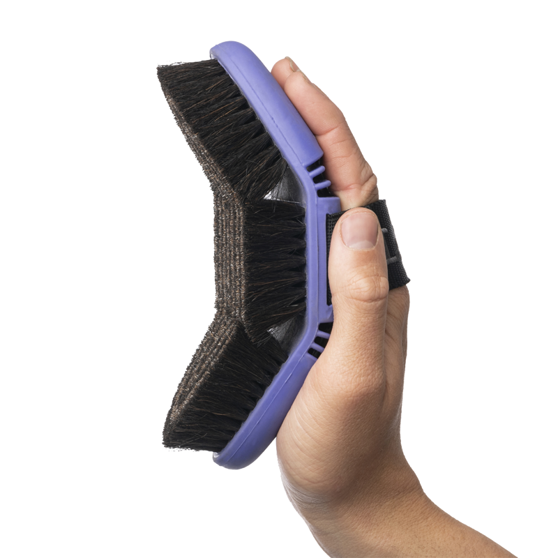 LeMieux Flexi Horse Hair Body Brush - Bluebell -1