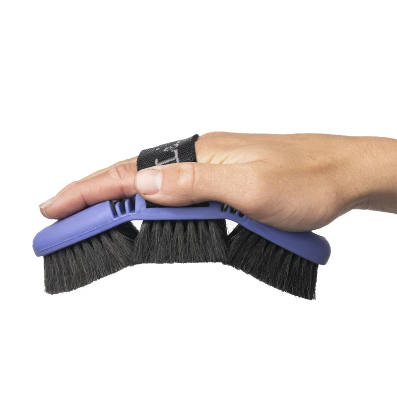 LeMieux Flexi Horse Hair Body Brush - Bluebell -2