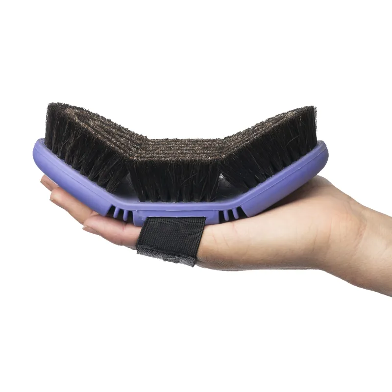 LeMieux Flexi Horse Hair Body Brush Bluebell