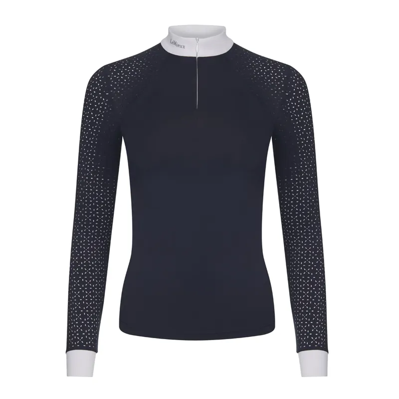 LeMieux Olivia Show Shirt Long Sleeve - Navy 