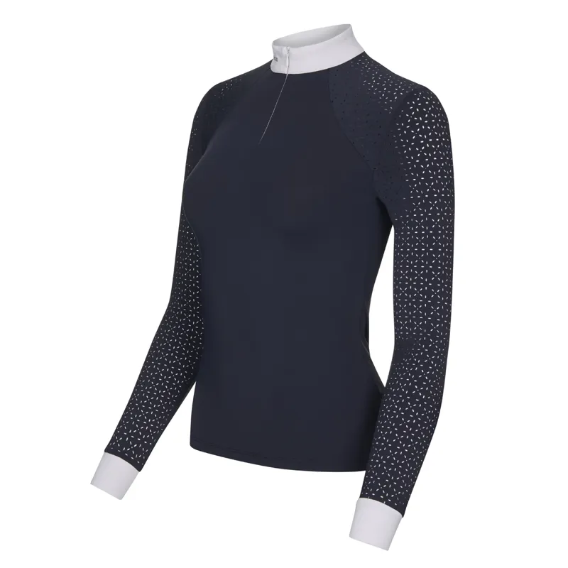 LeMieux Olivia Show Shirt Long Sleeve - Navy -1