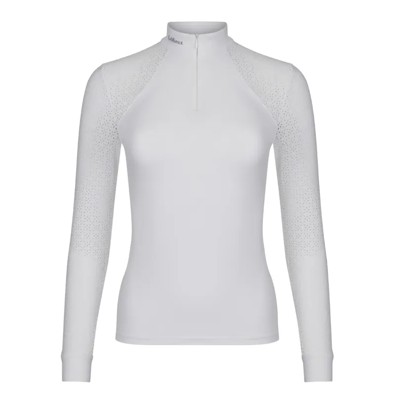 LeMieux Olivia Show Shirt Long Sleeve - White