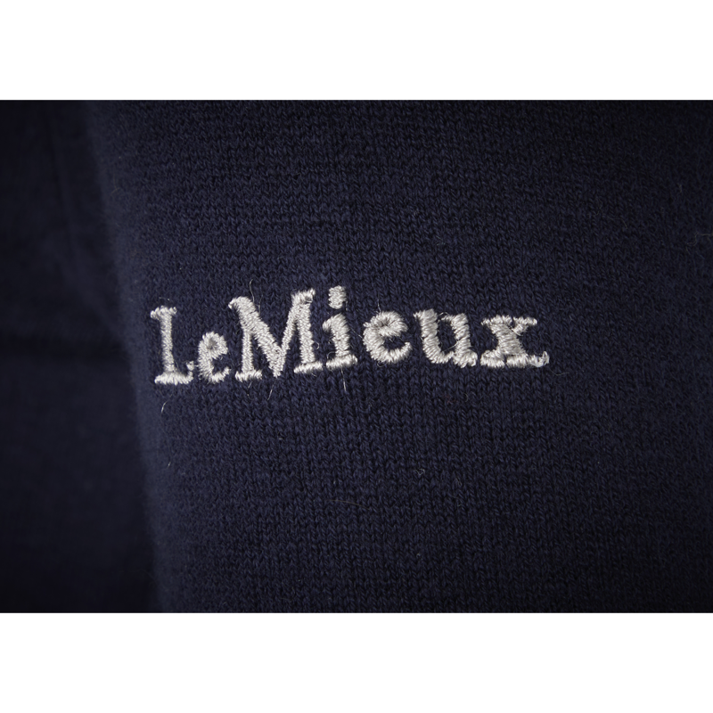LeMieux Elite Ladies V-Neck Jumper - Navy-4