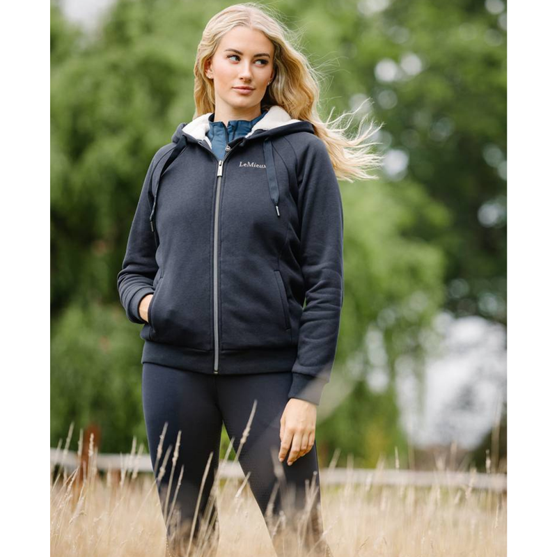 LeMieux Sherpa Lined Hoodie - Navy-4