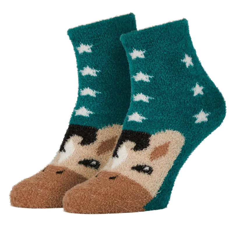 LeMieux Mini Fluffy Character Socks - Spruce