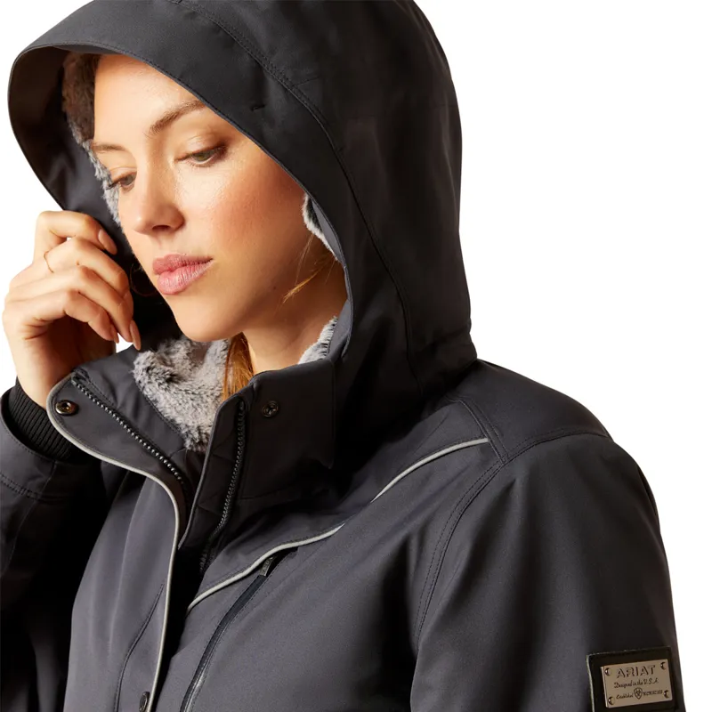 Ariat Women's Tempest Waterproof Insulated Parka - Ebony-2