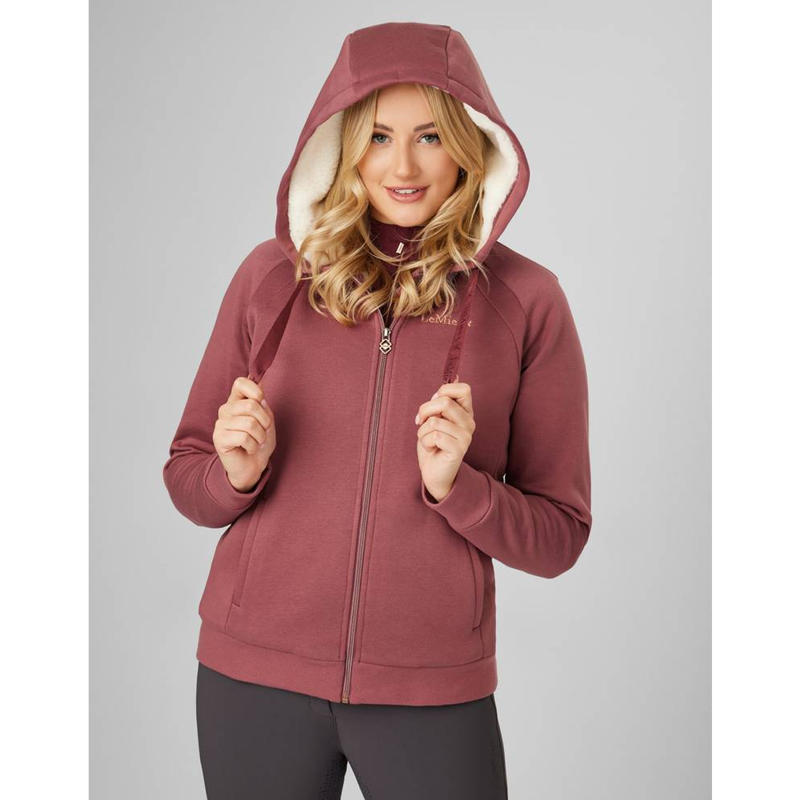 LeMieux Sherpa Lined Hoodie - Orchid-3
