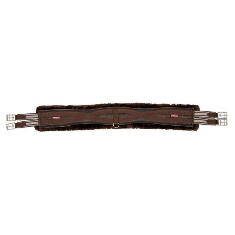 LeMieux Fleece Lined Anatomic Girth - Brown/Brown-1